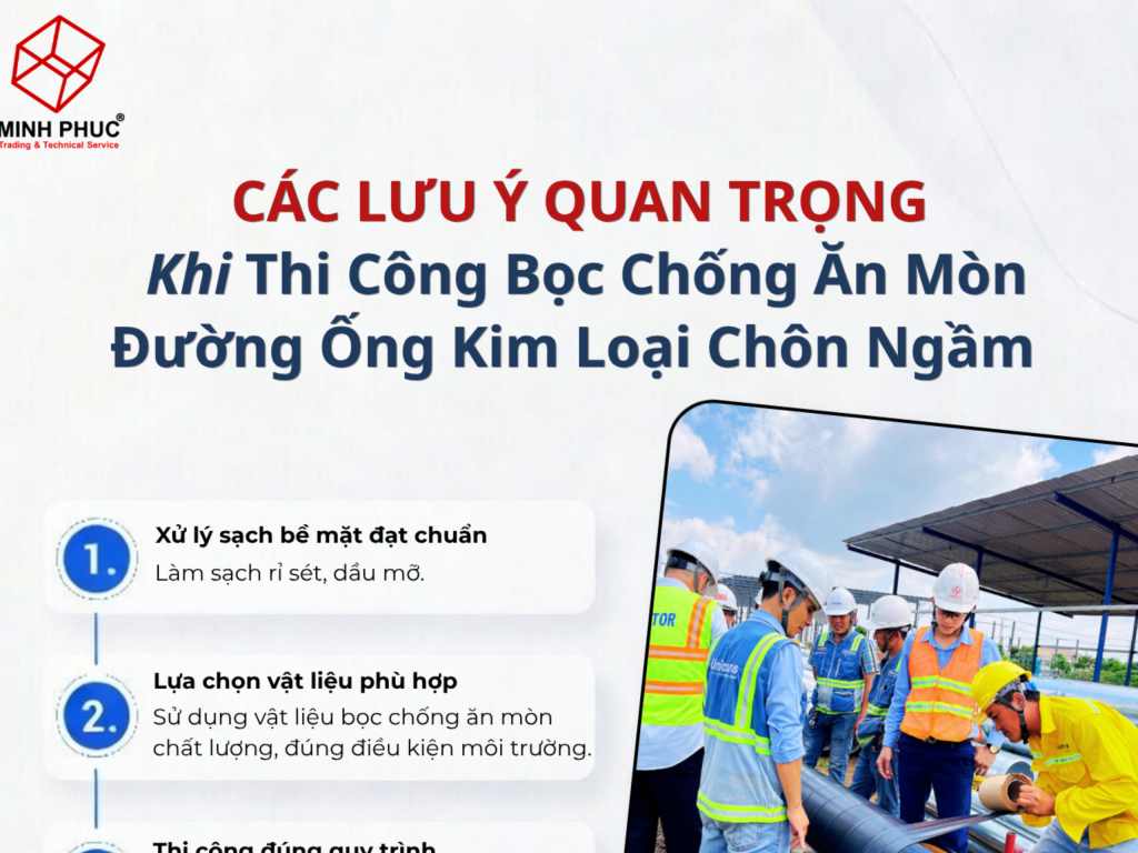 CÁC LƯU Ý QUAN TRỌNG Khi Thi Công Bọc Chống Ăn Mòn Đường Ống Kim Loại Chôn Ngầm